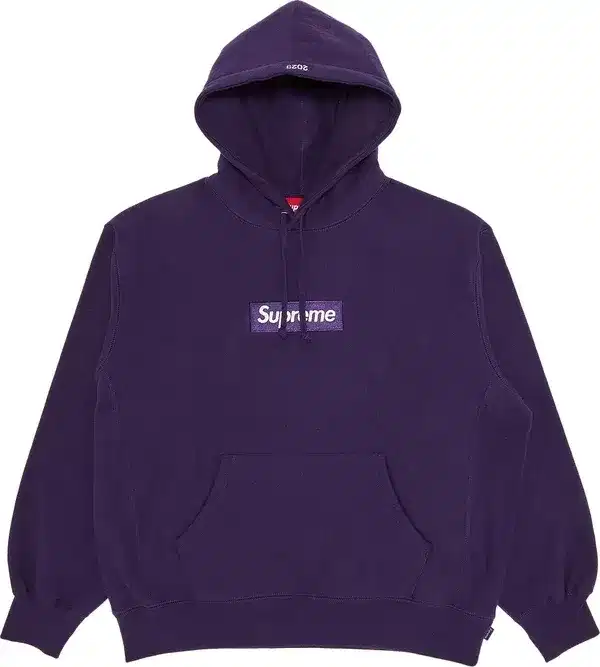 Buy Supreme Box Logo Hooded Sweatshirt Dark Purple now | Hype Fly 