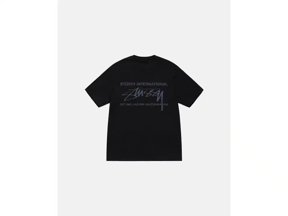 国内発送 送料関税込 日本完売 STUSSY SMOOTH INTERNATIONAL TEE INSTOCK‼️: STUSSY SMOOTH INTERNATIONAL TEE BLACK . Size : S