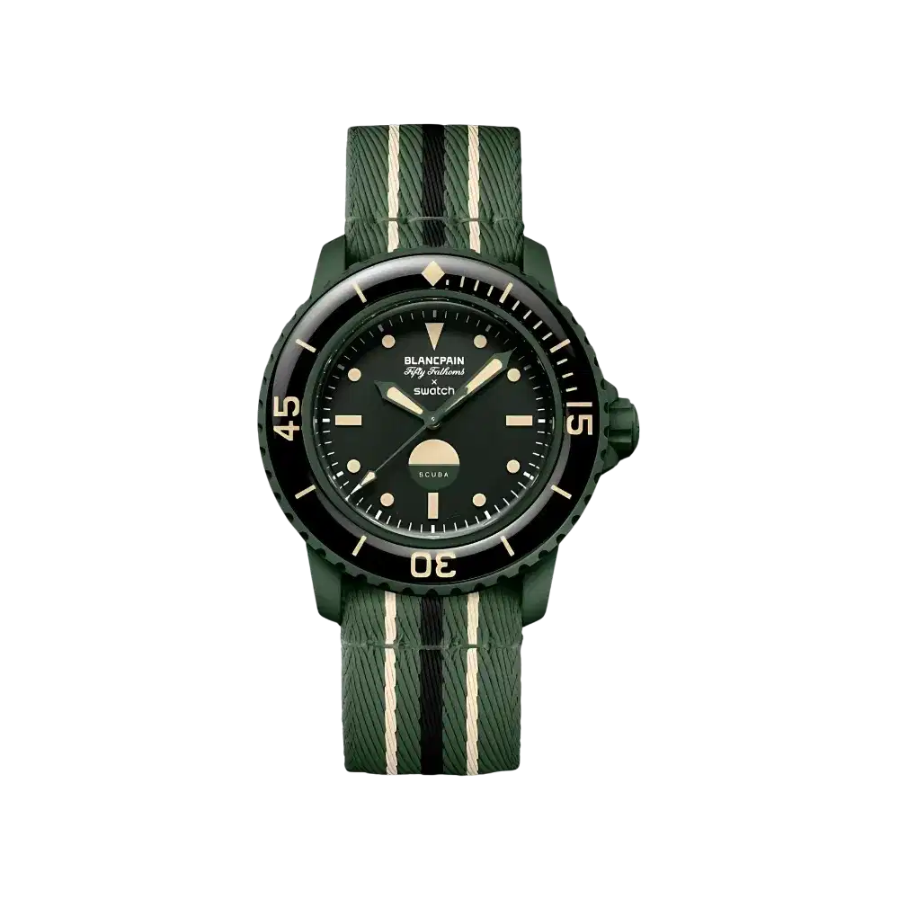 Buy Blancpain x Swatch Green Abyss Scuba Fifty Fathoms Dive