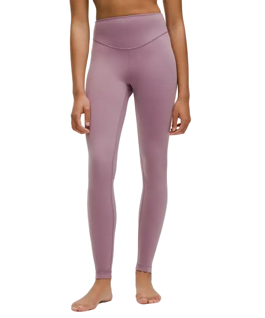 【WONDER WONDER】23SS★ Plum ribbed button layered L/S T FormLux Front Slit Sculptseam® Plus Flare Legging 32