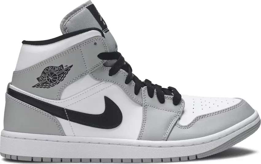 Air Jordan 1 Mid 'Light Smoke Grey' - HypeFly India View 0