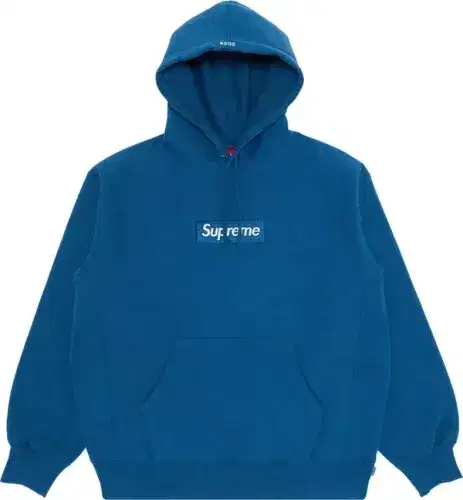 Blue box logo hoodie sale