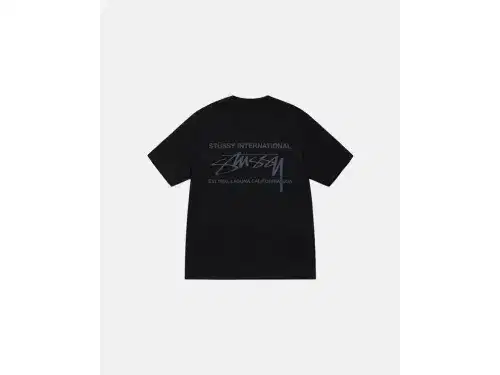 Stüssy Smooth International Tee Black | 100% Authentic