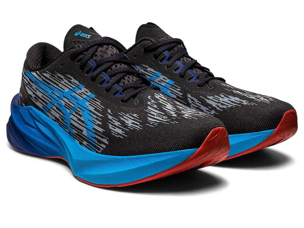 Asics Novablast Black/Island Blue