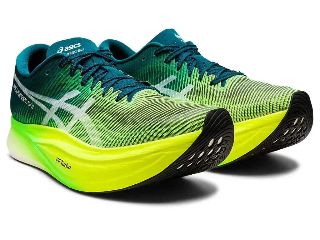 Buy Asics Metaspeed Sky+ Velvet Pine/Safety Yellow | Hype Fly India