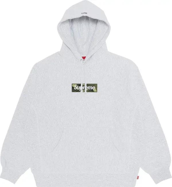 Buy Supreme Box Logo Hooded Sweatshirt Ash Grey now | Hype Fly India