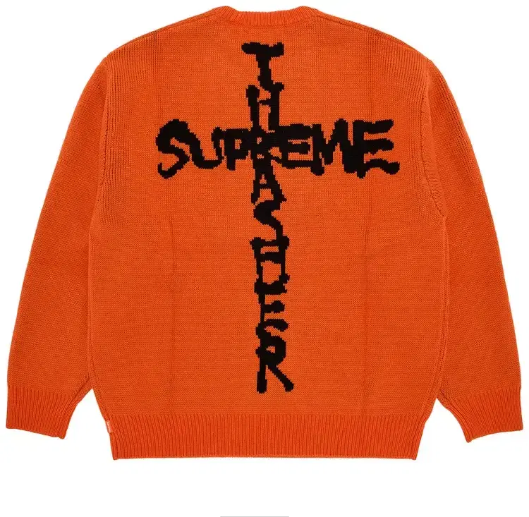 Supreme Thrasher Sweater Orange Mサイズ Supreme x Thrasher Sweater 