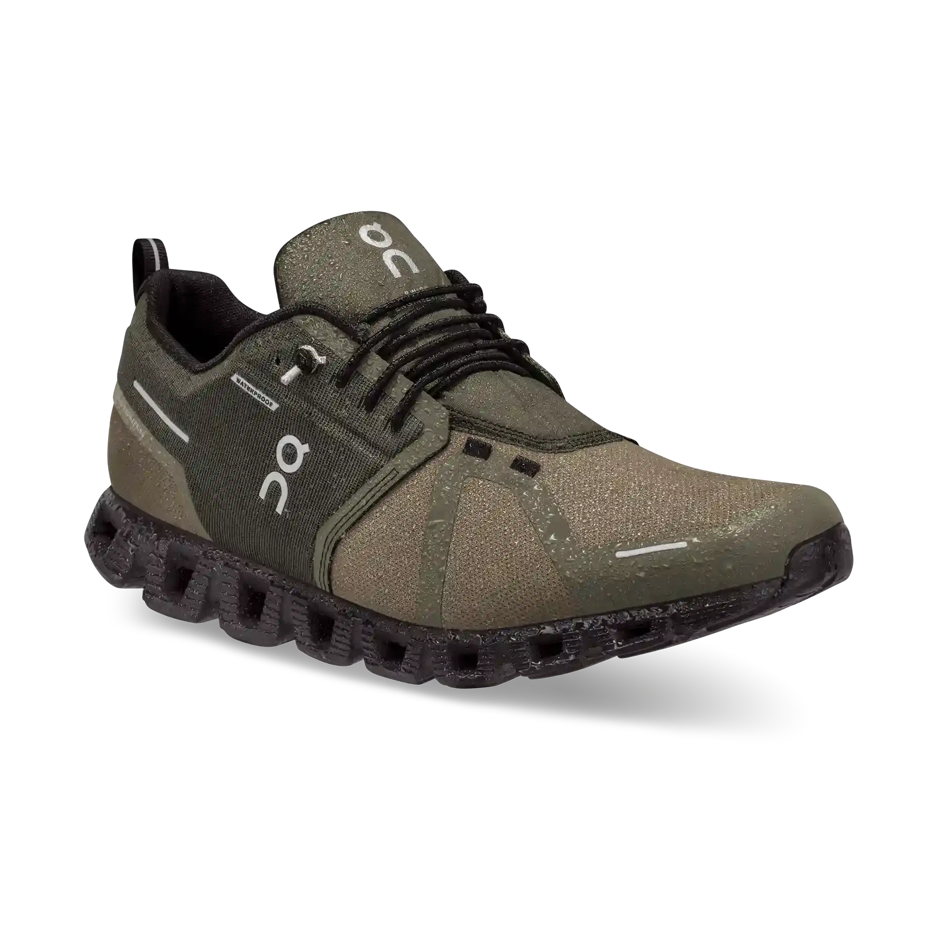 On Running Cloud 5 Waterproof Olive Black | Shipping Across India