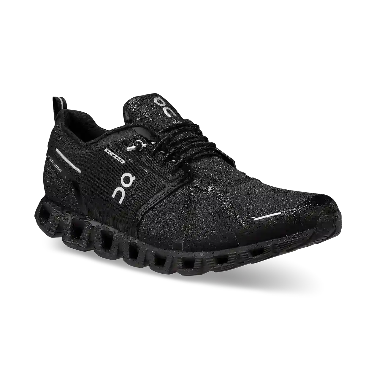 on ブラック スニーカー　cloud5waterproof On Running Cloud 5 Waterproof All Black | Hype Fly India
