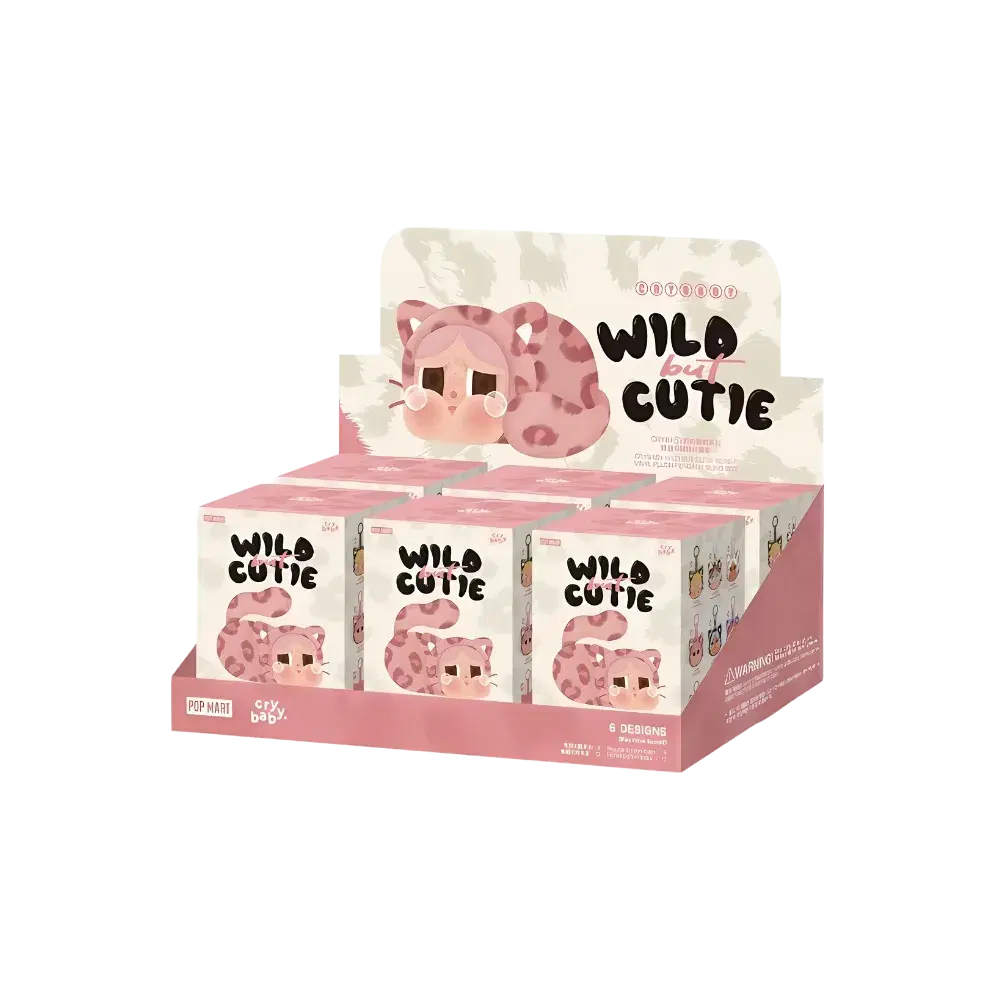 【POP MART店舗】Wild but Cutie ストラップ 6個入ボックス POP NOW:CRYBABY Wild but Cutie Series-Phone Charm Blind Box