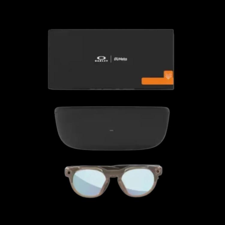 Meta X Oakley Hstn Glasses - Brown Smoke/Prizm Deep Water Polarised