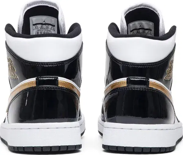 Buy Air Jordan 1 Mid Patent Se Black Gold now | Hype Fly India