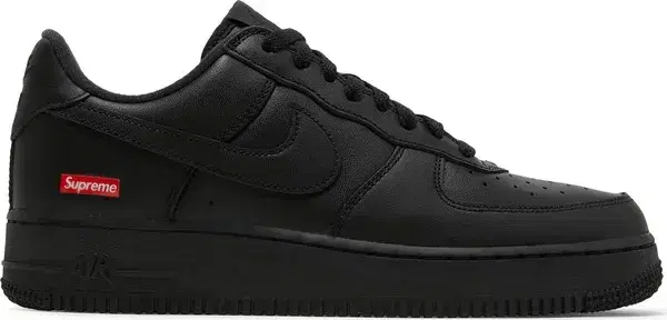 49I Supreme × Nike Air Force 1 Low Black Buy Supreme X Air Force 1 Low Box Logo Black now | Hype Fly