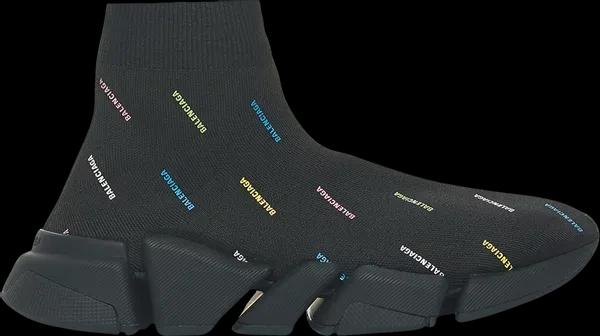 Buy Balenciaga Speed 20 Sneaker All Over Logo Black Multi now