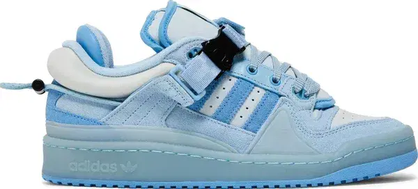 BAD BUNNY × ADIDAS FORUM BUCKLE LOW Buy Adidas Forum Buckle Low Bad Bunny Blue Tint now | Hype Fly India