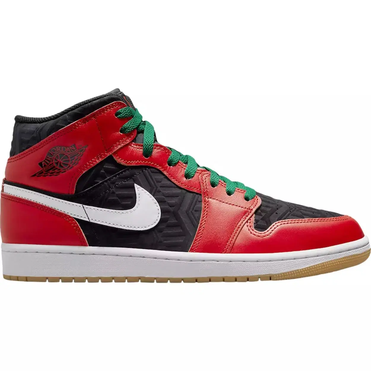 Jordan 1 black green red deals