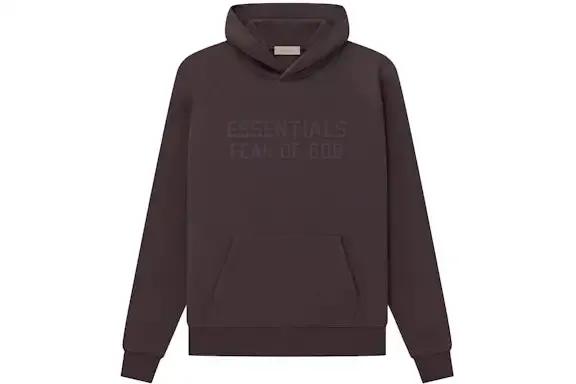 Buy Fear of God Essentials Hoodie Plum 100% Verified