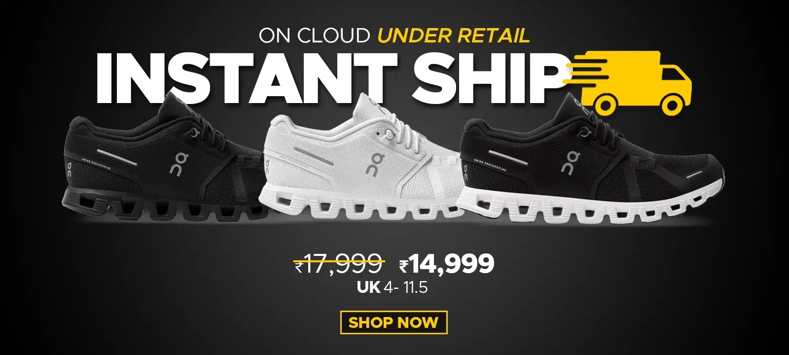 ON Cloud Instant Ship - Hype Fly India