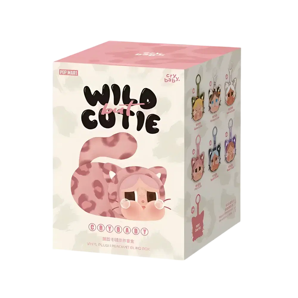 【POPMART】 Crybaby Wild But Cutie Vinyl Plush Pendant 1 Box Pop Mart CRYBABY Wild but Cutie Series Vinyl Plush Pendant