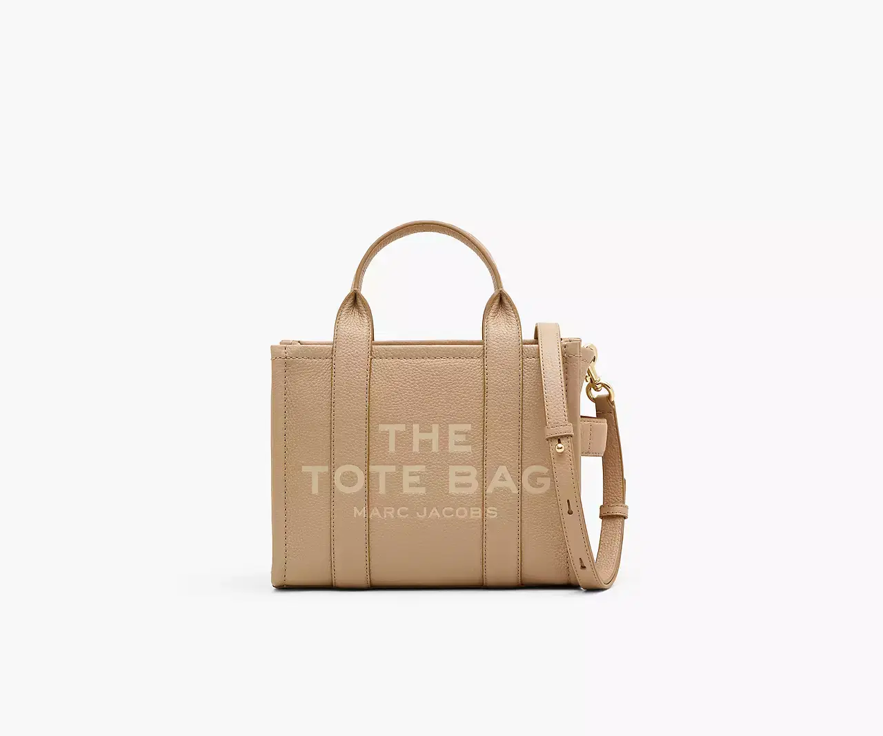 Marc Jacobs The Leather Small Tote Bag 'Camel' | Shipping