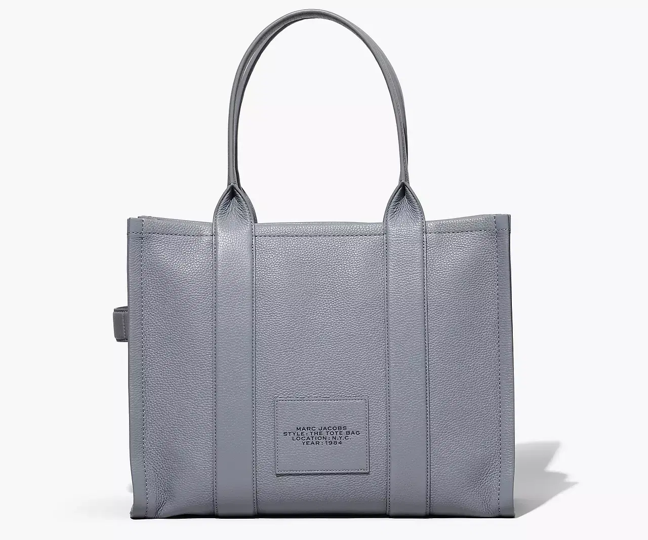 Buy Marc Jacobs The Leather Large Tote Bag 'Wolf Grey' | 100% Verified