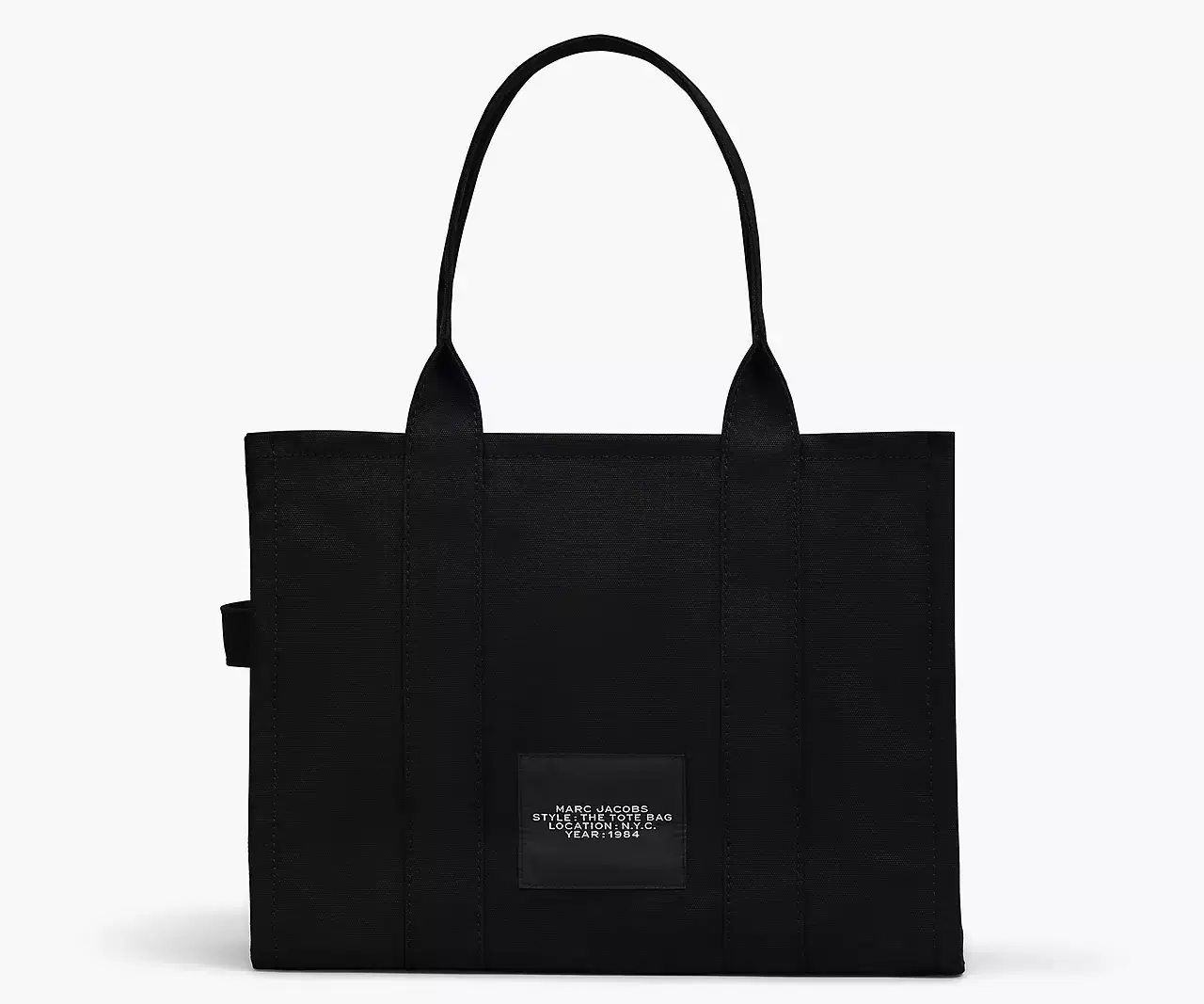 Marc Jacobs Black leather The Tote shopping bag