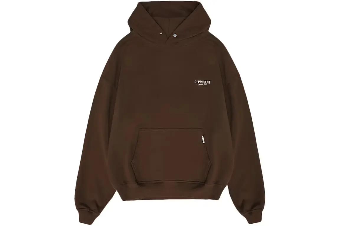 Buy Represent Owner's Club Hoodie Brown/White Hype Fly India