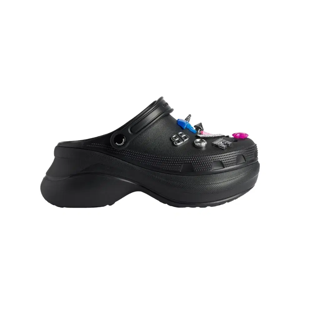 Crocs x Balenciaga Mule Jibbitz 'Black' | Hype Fly India