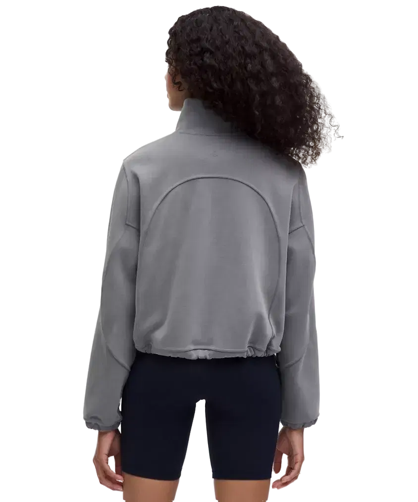 Lululemon Brushed Softstreme Half Zip Solar Grey | Hype Fly