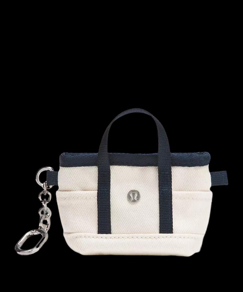 Lululemon Daily Multi-Pocket Nano Canvas Tote Bag Natural/True Navy