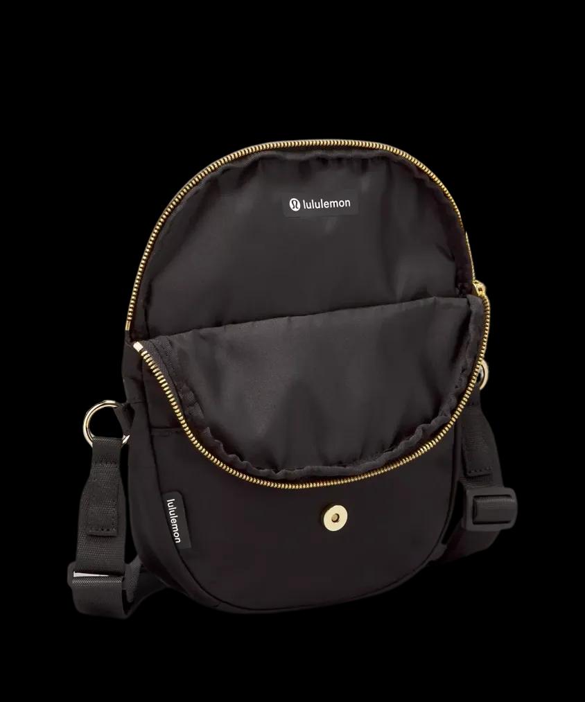 Buy Lululemon All Night Festival Bag Micro 2L Black/Gold Hype