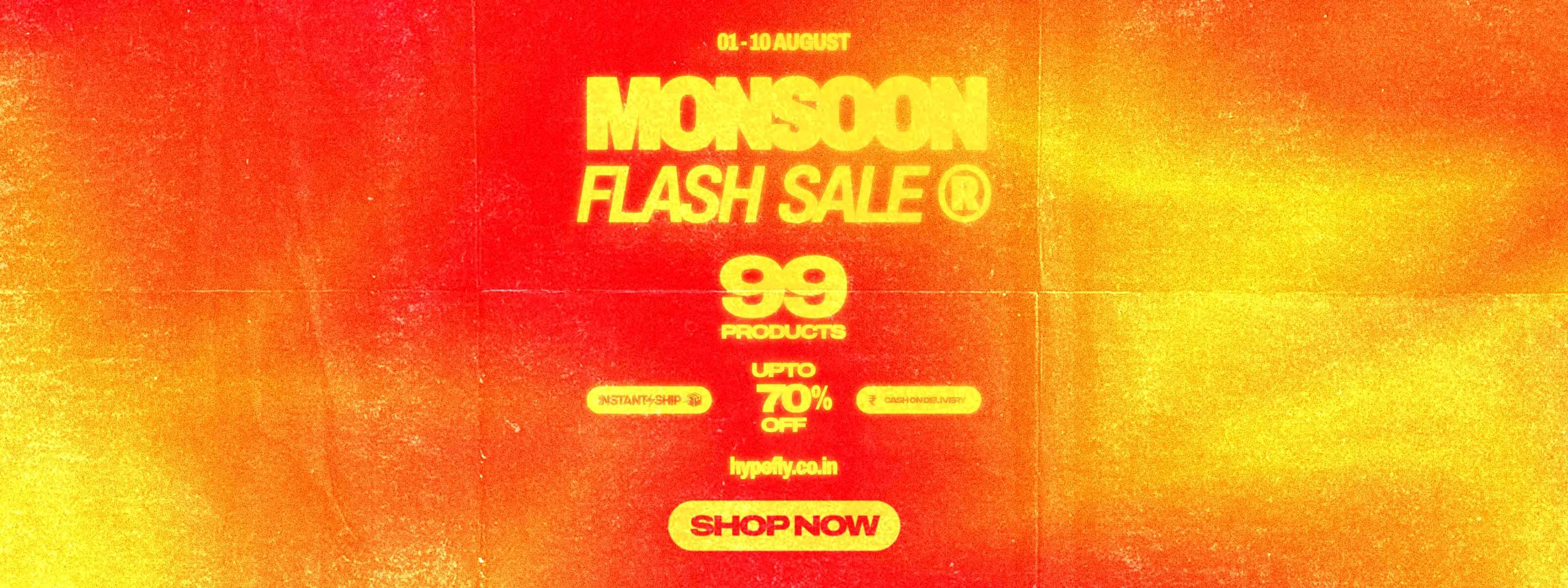 Monsoon Flash Sale - Hype Fly India