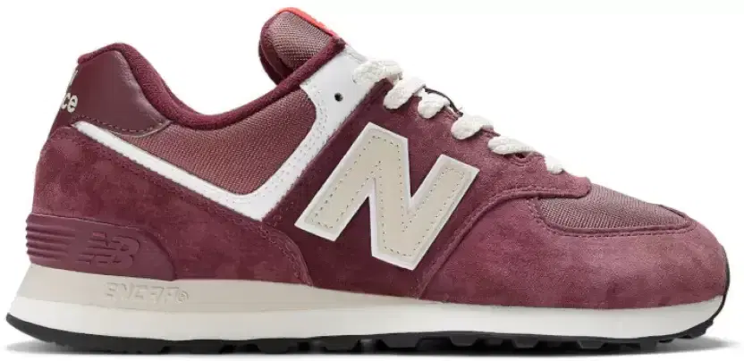 New balance maroon 574 best sale