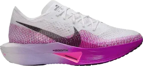 ★NIKE ZoomX Vaporfly Next% 3 White Vivid Purple★ Nike Vaporfly Next Percent 3 - White/Black/Vivid Purple