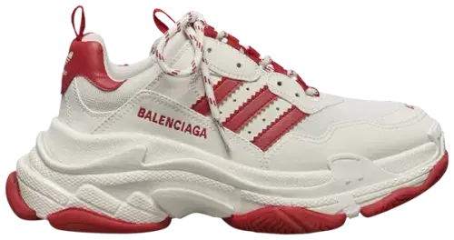 Balenciaga x Adidas Triple S Sneaker 'White Red' | 100% Authentic