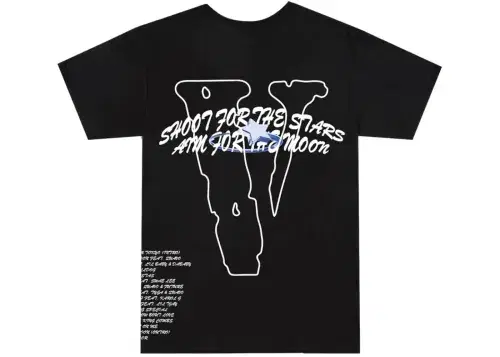 ヴィローン ポップスモークPop Smoke x Vlone The Woo Tee Black Pop Smoke x Vlone The Woo T-Shirt Black Men's - SS20 - US