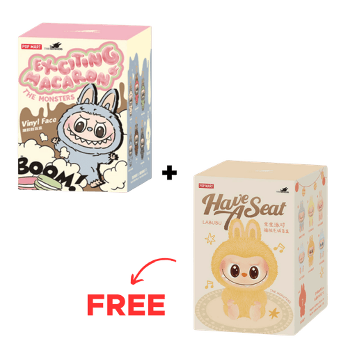 Pop Mart Labubu The Monsters Tasty Macarons Sesame Bean Vinyl