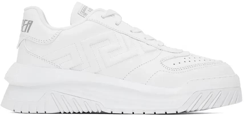 Versace White Greca Odissea Sneakers