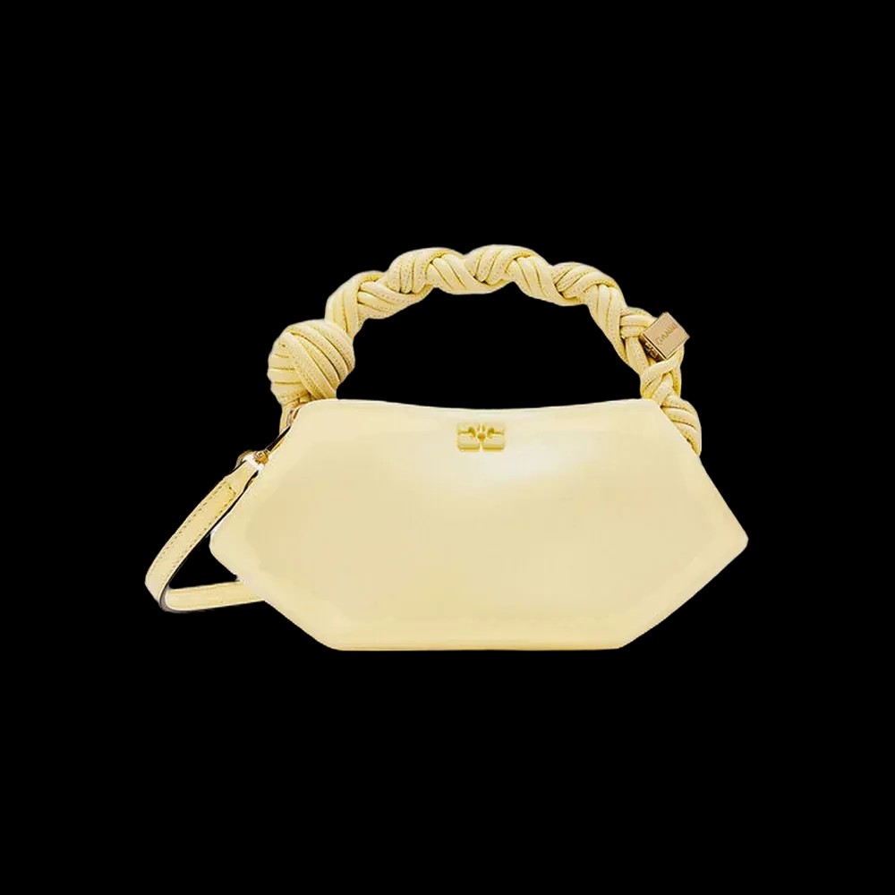 Ganni Mini Bou Bag in Yellow - HypeFly India View 1