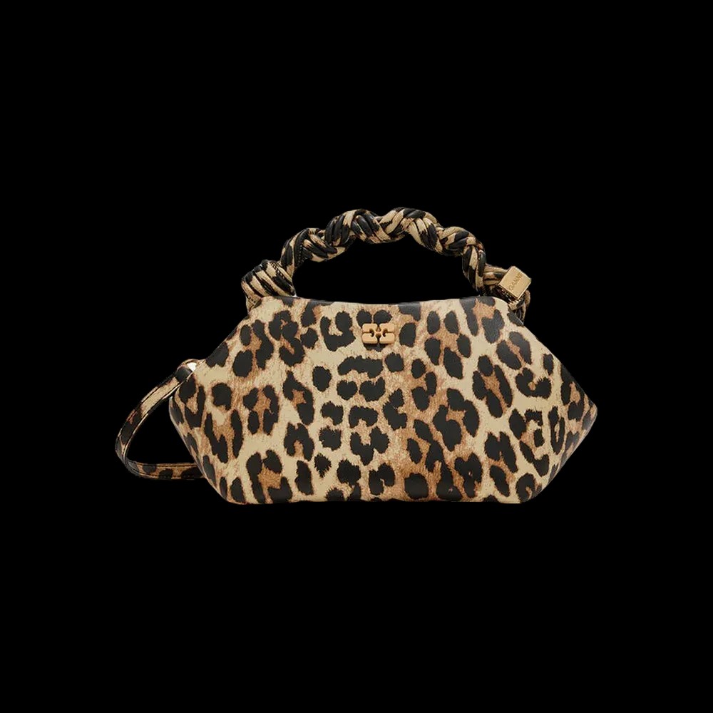 Ganni Leopard Small Bou Bag - HypeFly India View 1
