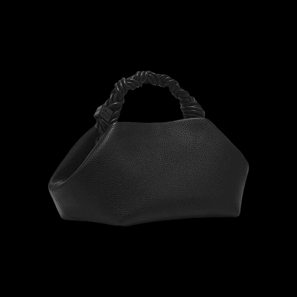 Ganni Black Grained Small Bou Bag - HypeFly India View 3