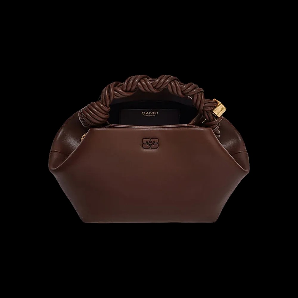 Ganni Brown Small Bou Bag - HypeFly India View 2