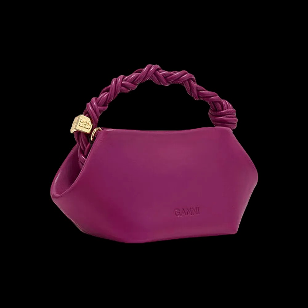 Ganni Purple Mini Bou Bag - HypeFly India View 2