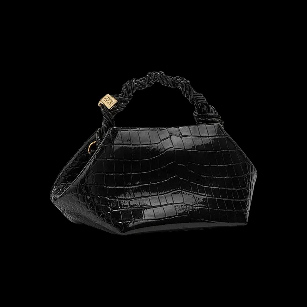 Ganni Black Small Bou Bag - HypeFly India View 2
