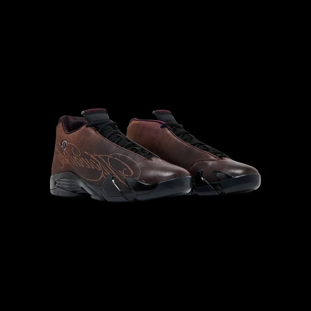 Mowalola x Air Jordan 14 Retro 'Burnt Red' - HypeFly India View 5