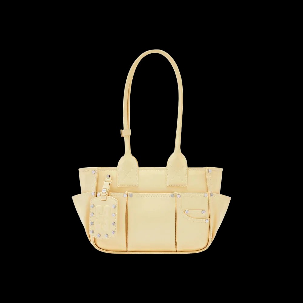 Ganni Small Posy Bag in Yellow - HypeFly India View 1