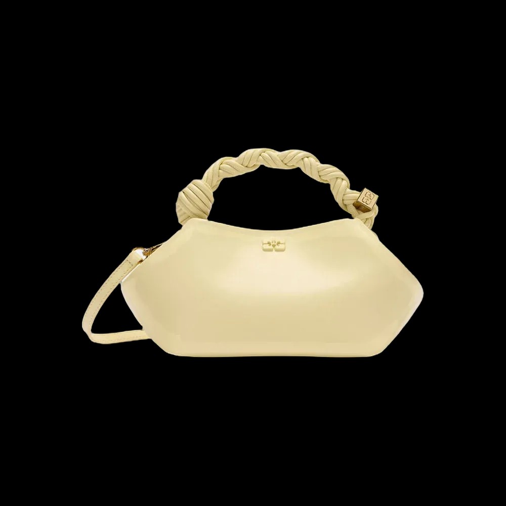 Ganni Small Bou Bag in Yellow - HypeFly India View 1