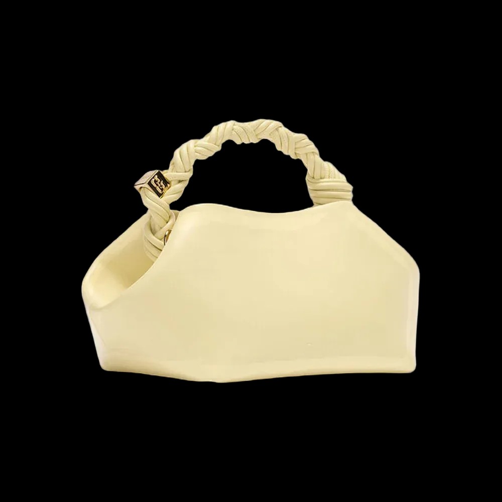 Ganni Small Bou Bag in Yellow - HypeFly India View 3