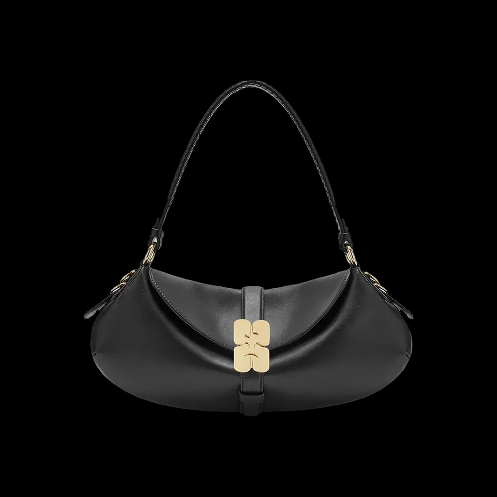Ganni Black B-Kat Bag - HypeFly India View 1