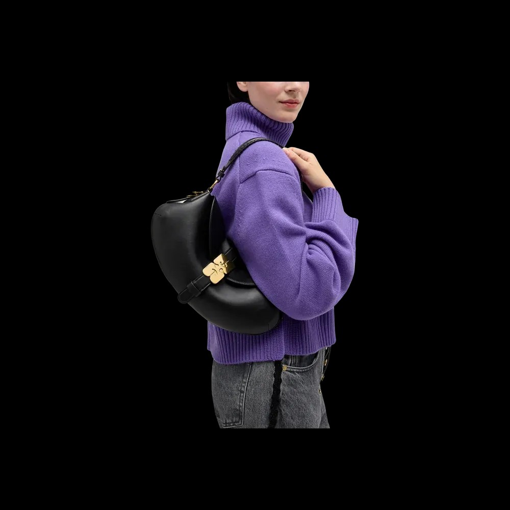 Ganni Black B-Kat Bag - HypeFly India View 3